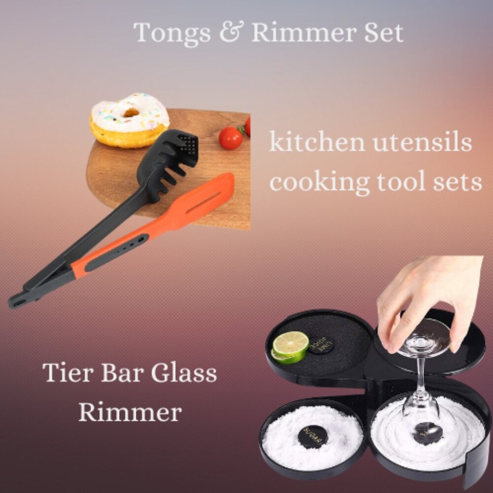 Glass Rimmer & kitchen utensils cooking tool sets Twin pack1 Combo Pack